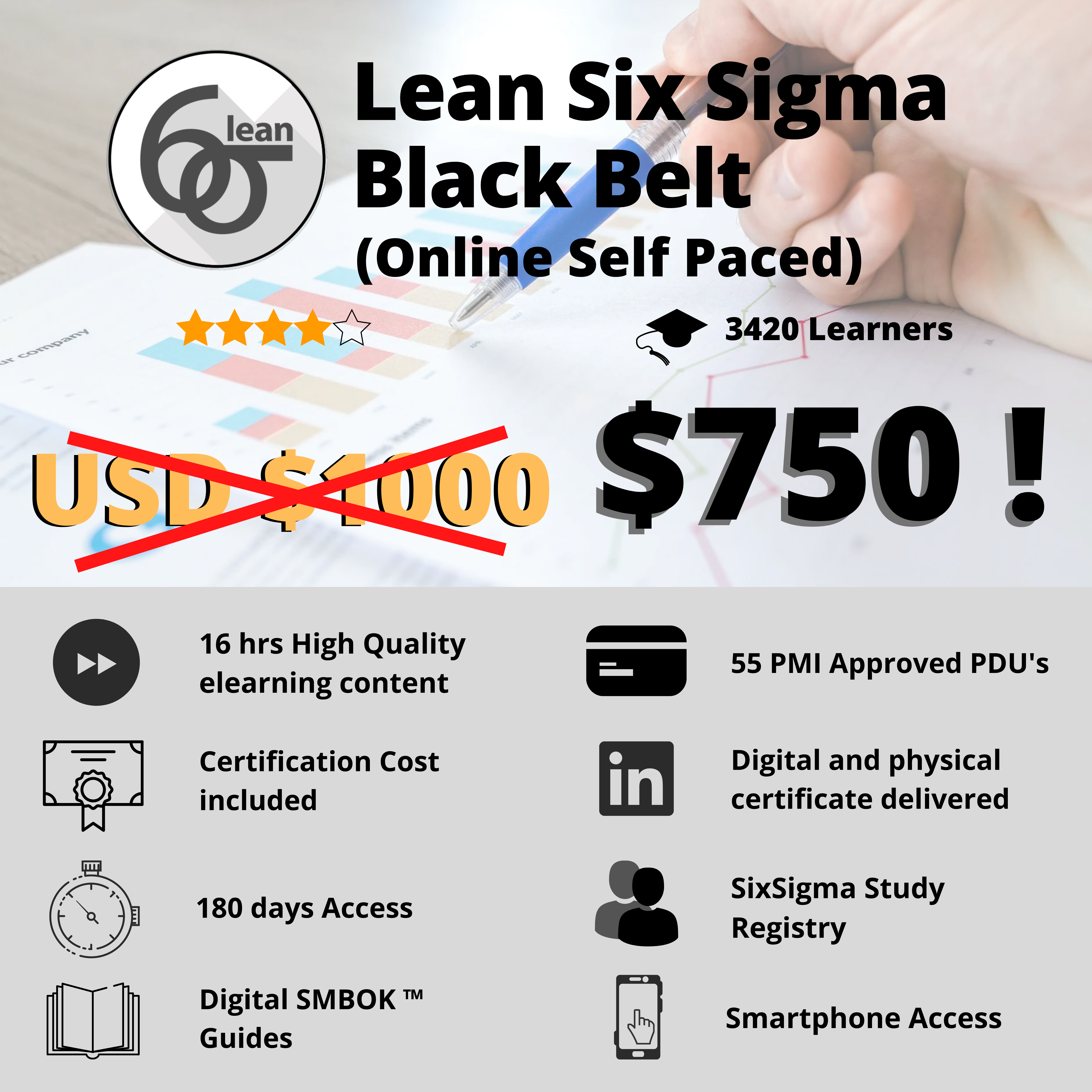 Six Sigma Black belt $750 voucher - iCertify Training